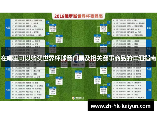 在哪里可以购买世界杯球赛门票及相关赛事商品的详细指南